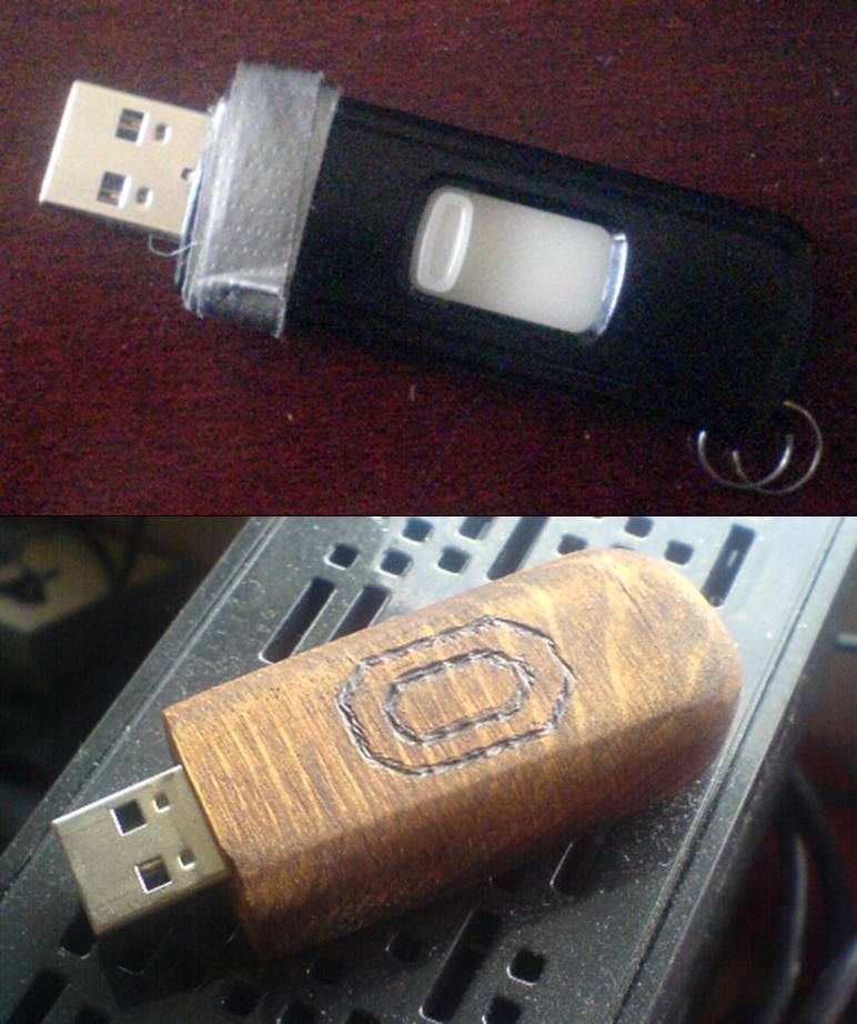 SmartBlock:  Wooden USB Drive