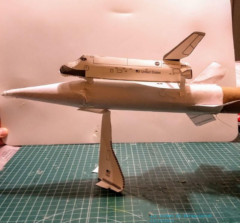 Paper Air Rocket - With NASA Space Shuttle