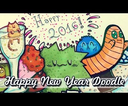 Happy New Year Doodle