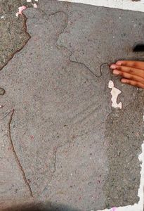 Fill the Background of Map With Paper Mache