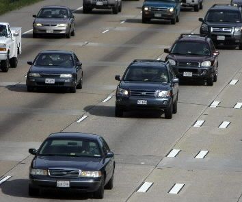 Carpooling alone hopefully without getting caught