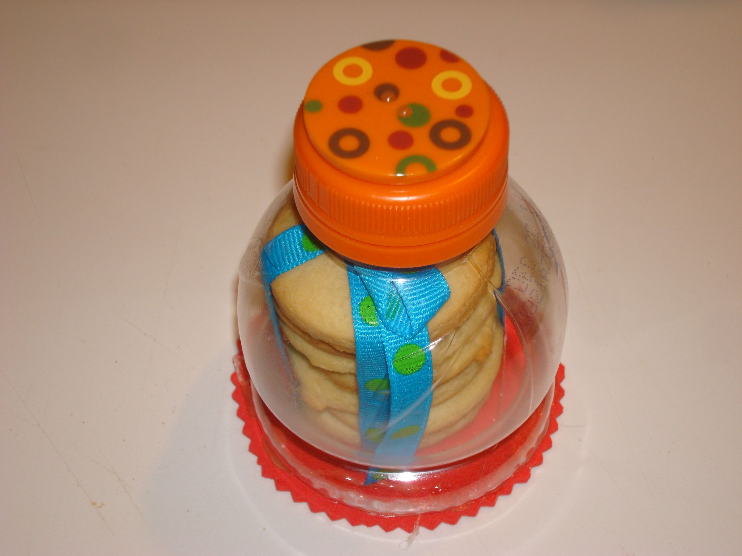 Button Cookies in a Bottle