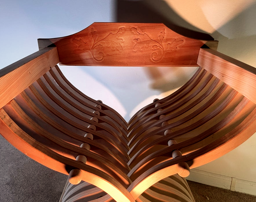 Curule Chair Project: From Cardboard Model to Finished Furniture