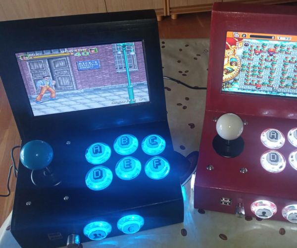 Mini Arcade Bartop Raspberry Pi Pantalla 7"