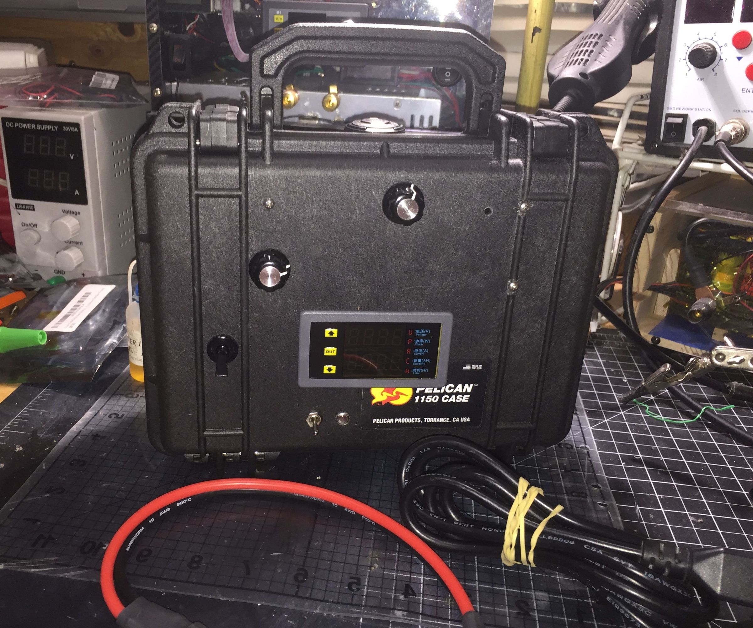 DIY 90V 20A Adjustable E Bike Battery Charger Pelican 1150 (HSTNS-PL19 Dps1200fb)