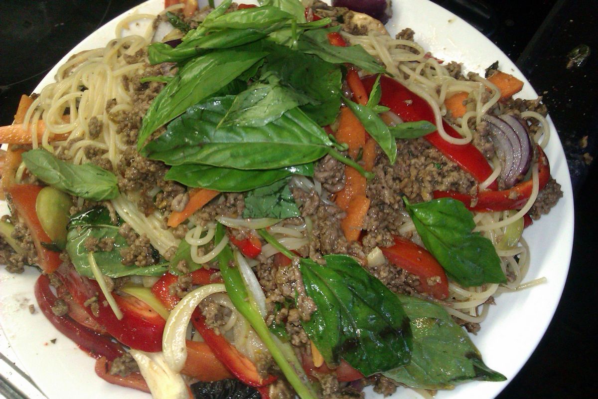 Spagetthai Bolognaise - Spag Bol With a Thai Twist.