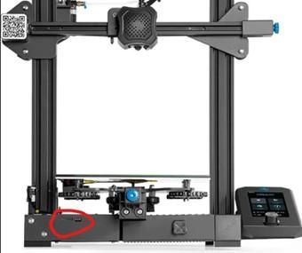 Insert Micro-SD Card Into Ender-3 V2 SD Slot.