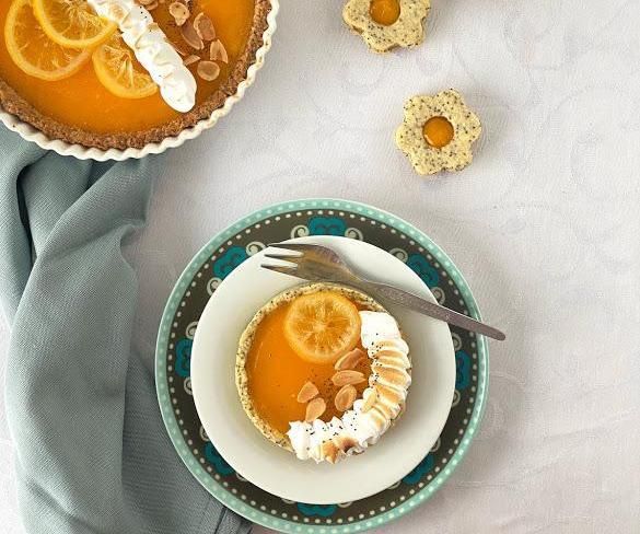 Lemon Pie With Olive Oil, Salt and Candied Lemon Slices