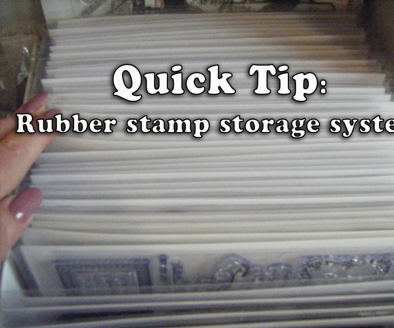 How to Make Easy, Quick & Cheap Crafting Rubber Stamp Storage 