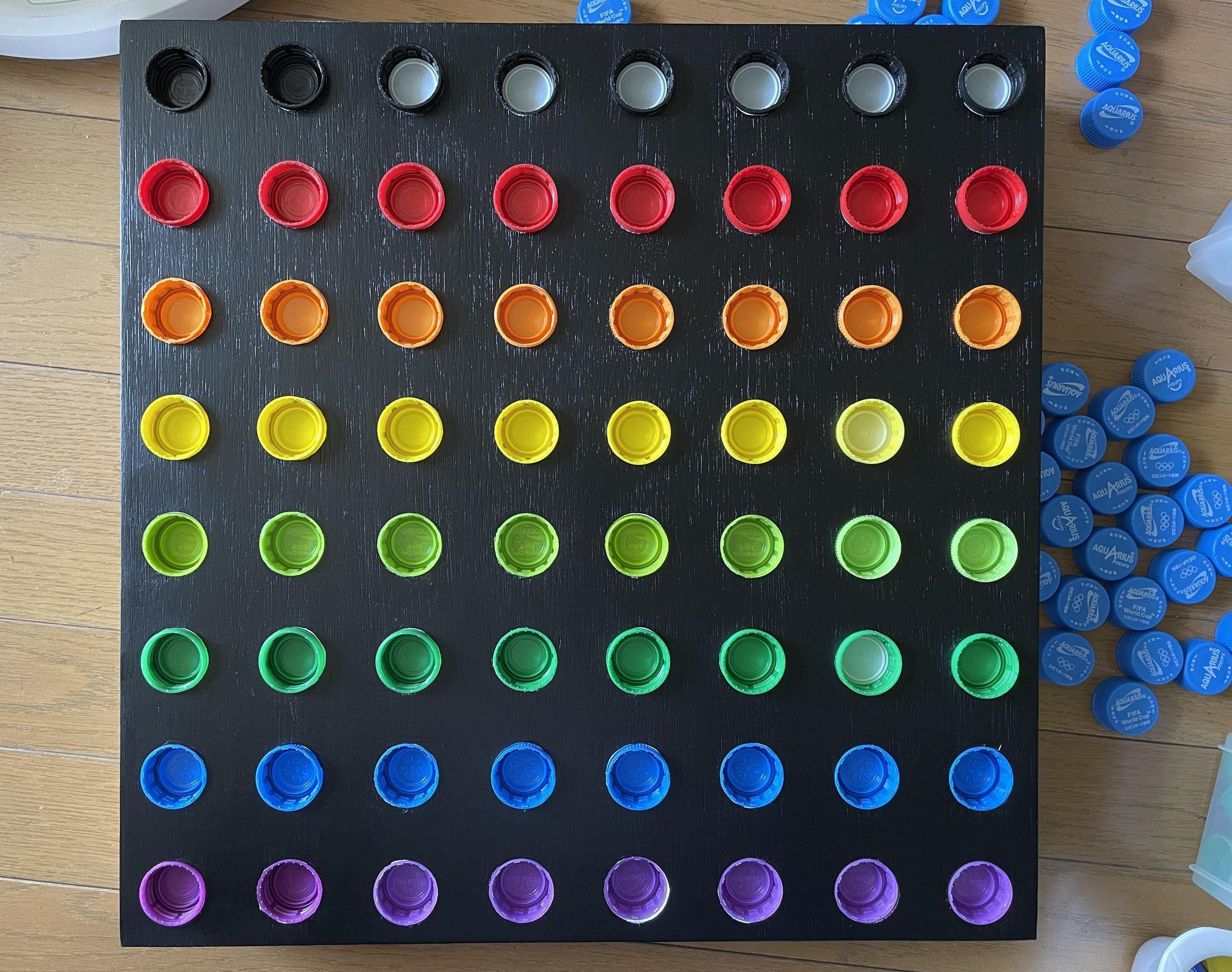 8x8 Dots Rainbow Inspired by LED Matrix