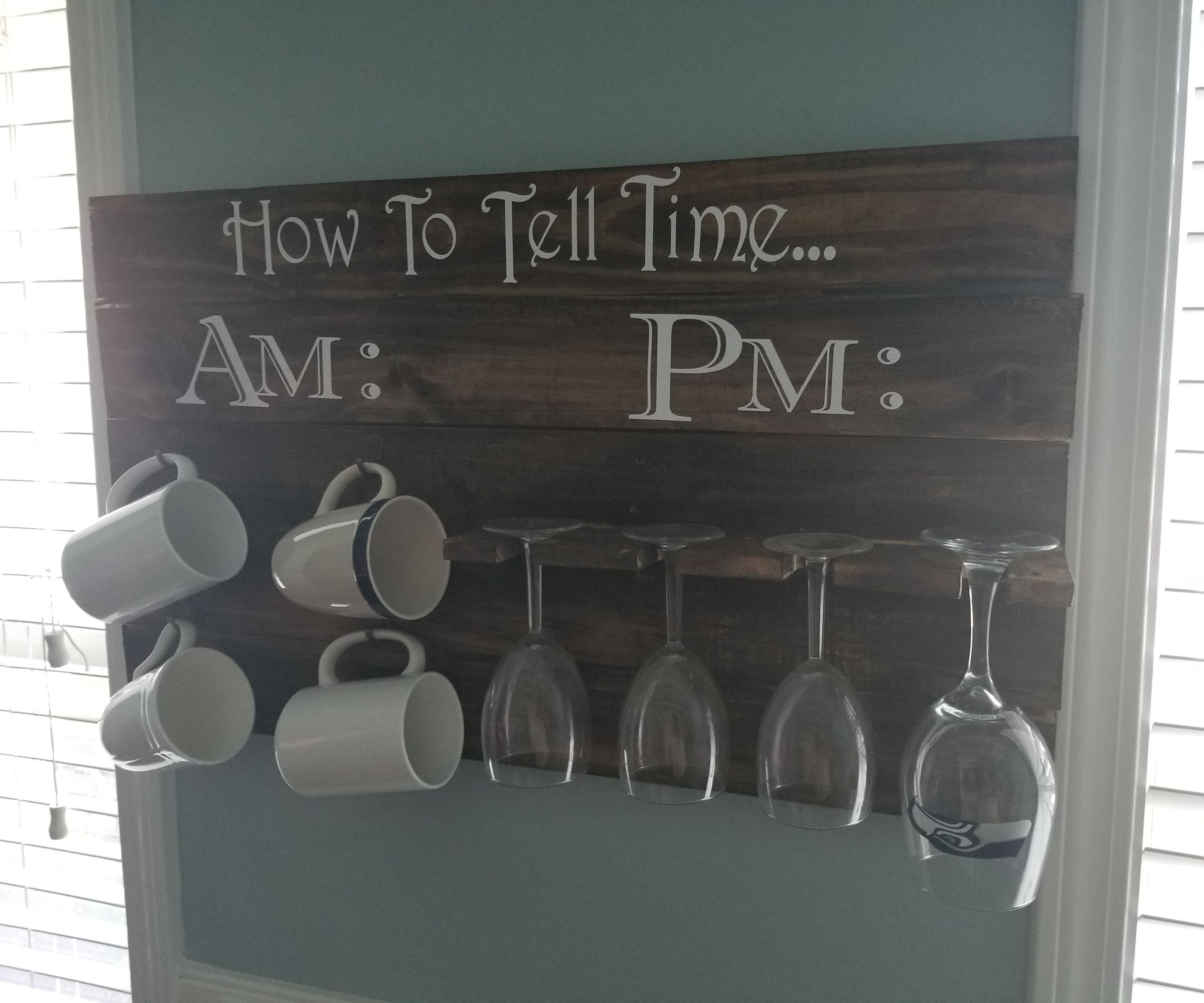 Am Pm Mug Wine Glass Holder