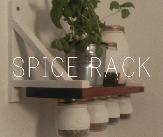 MASON JAR SPICE RACK