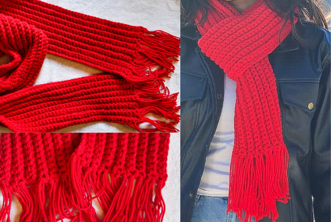 How to Make the Crochet Red Goblin Scarf