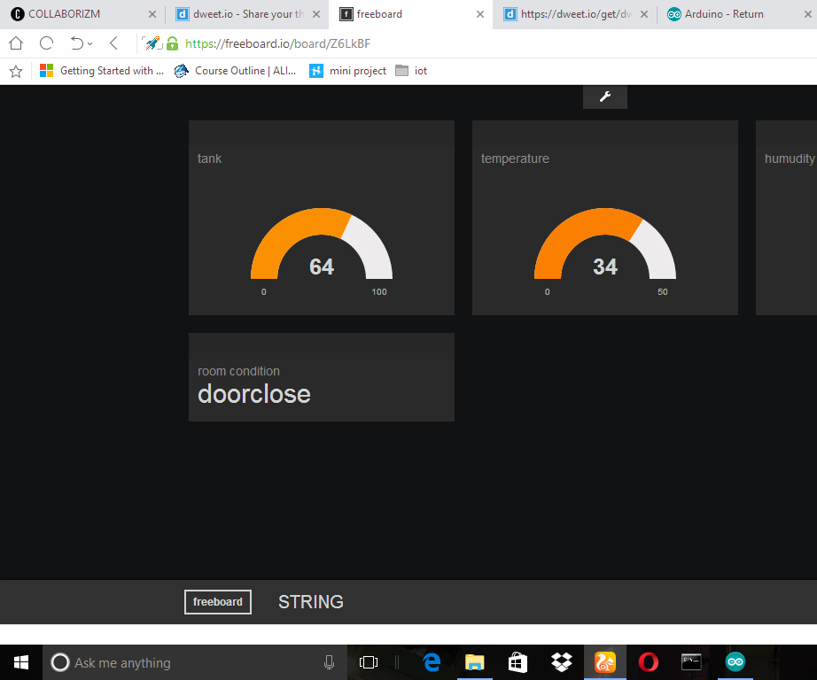 HOME MONITORING USING ARDUINO AND IOT