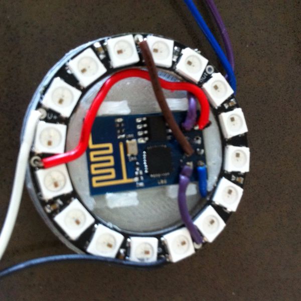 Neopixel, ESP8266 and Custom 3d Printed Holder