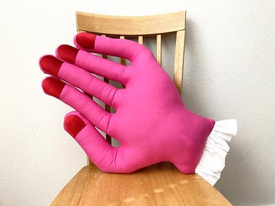 Fun Giant Hand Throw Pillow