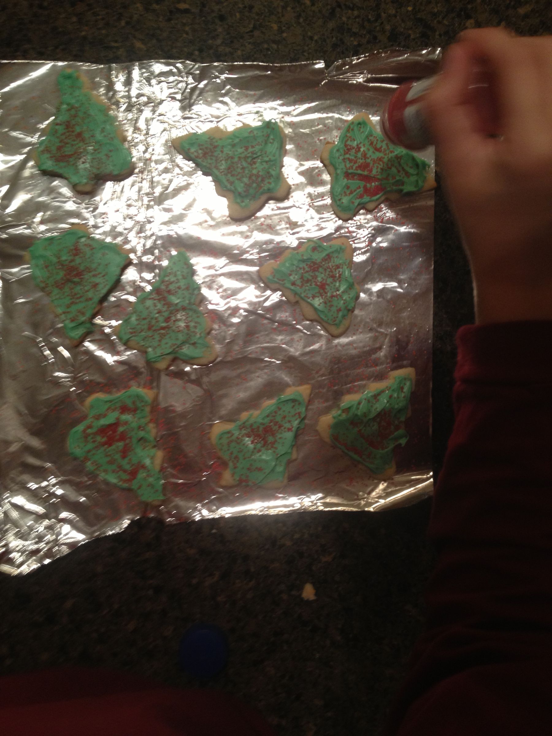 Christmas Tree Sugar Cookies
