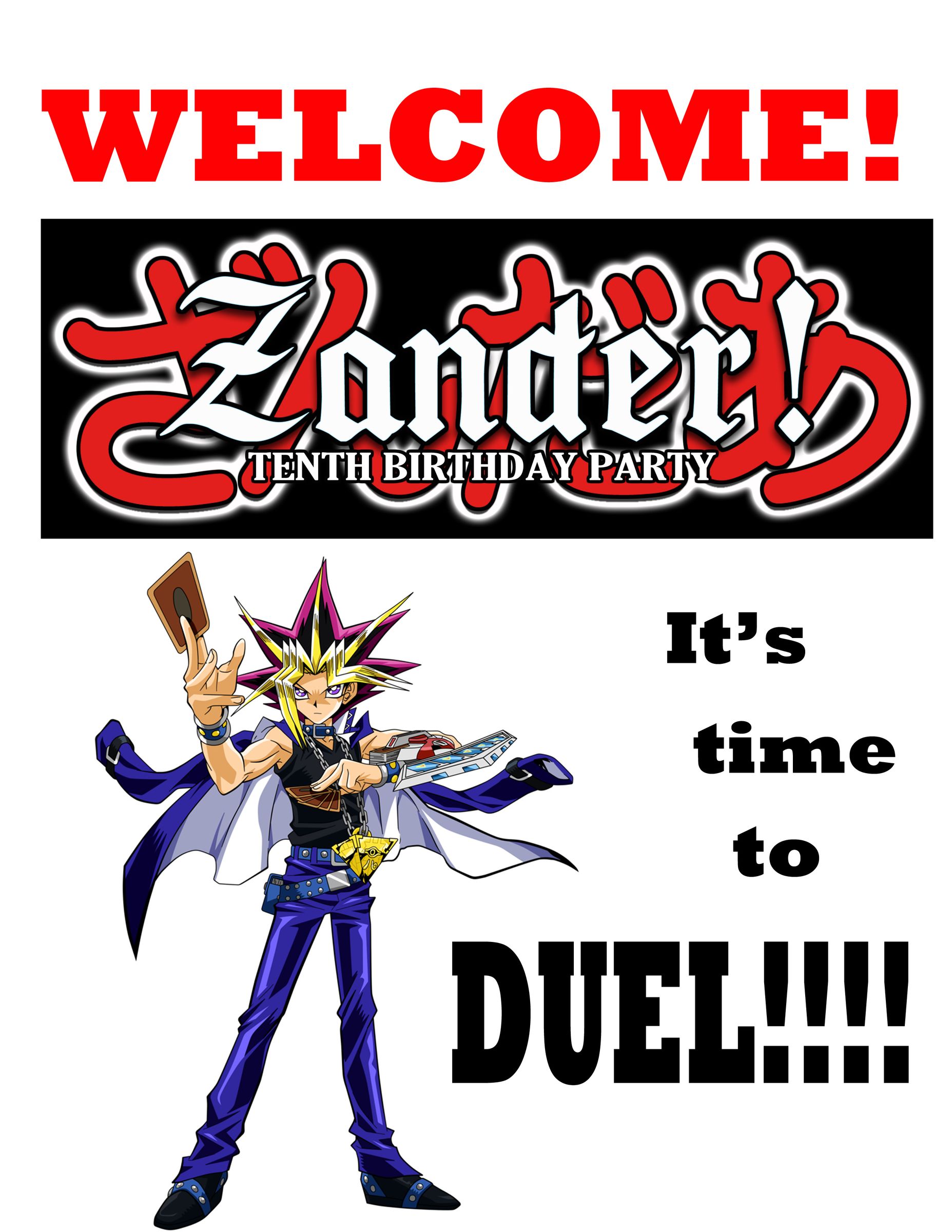 Yu-Gi-Oh Birthday Party : 16 Steps (with Pictures) - Instructables