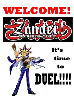 yugioh happy birthday card This is an image printed on a frosting sheet I made a Kuriboh spell