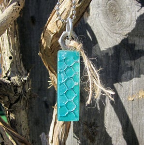 Glass Tile Pendant - Textured