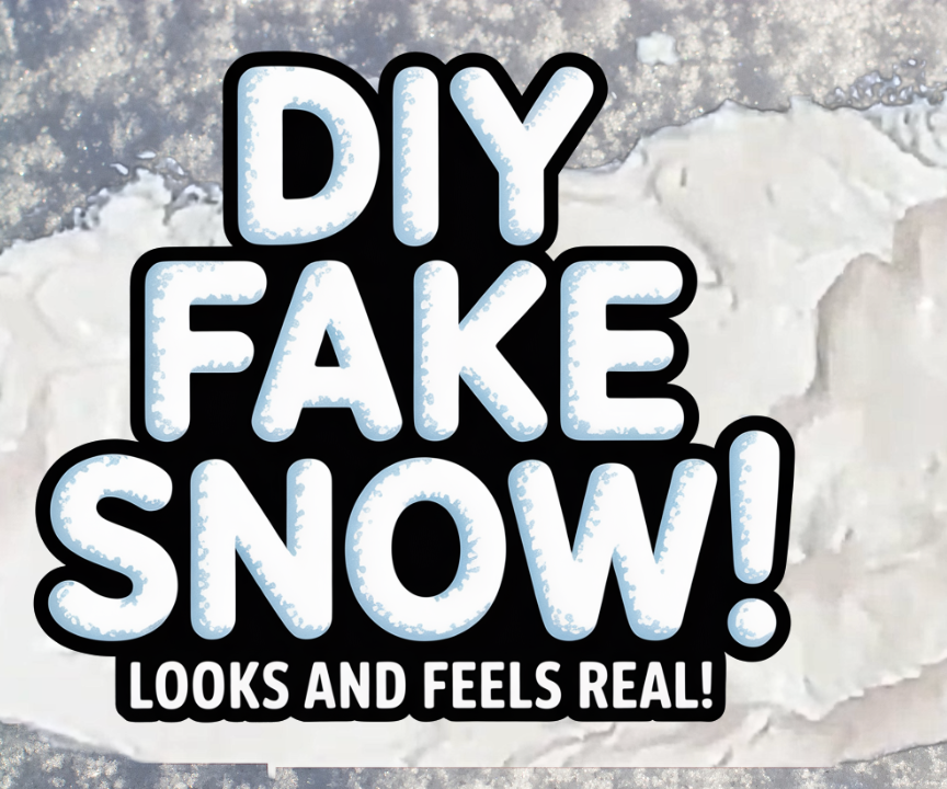 DIY Fake Snow That Looks and Feels Real