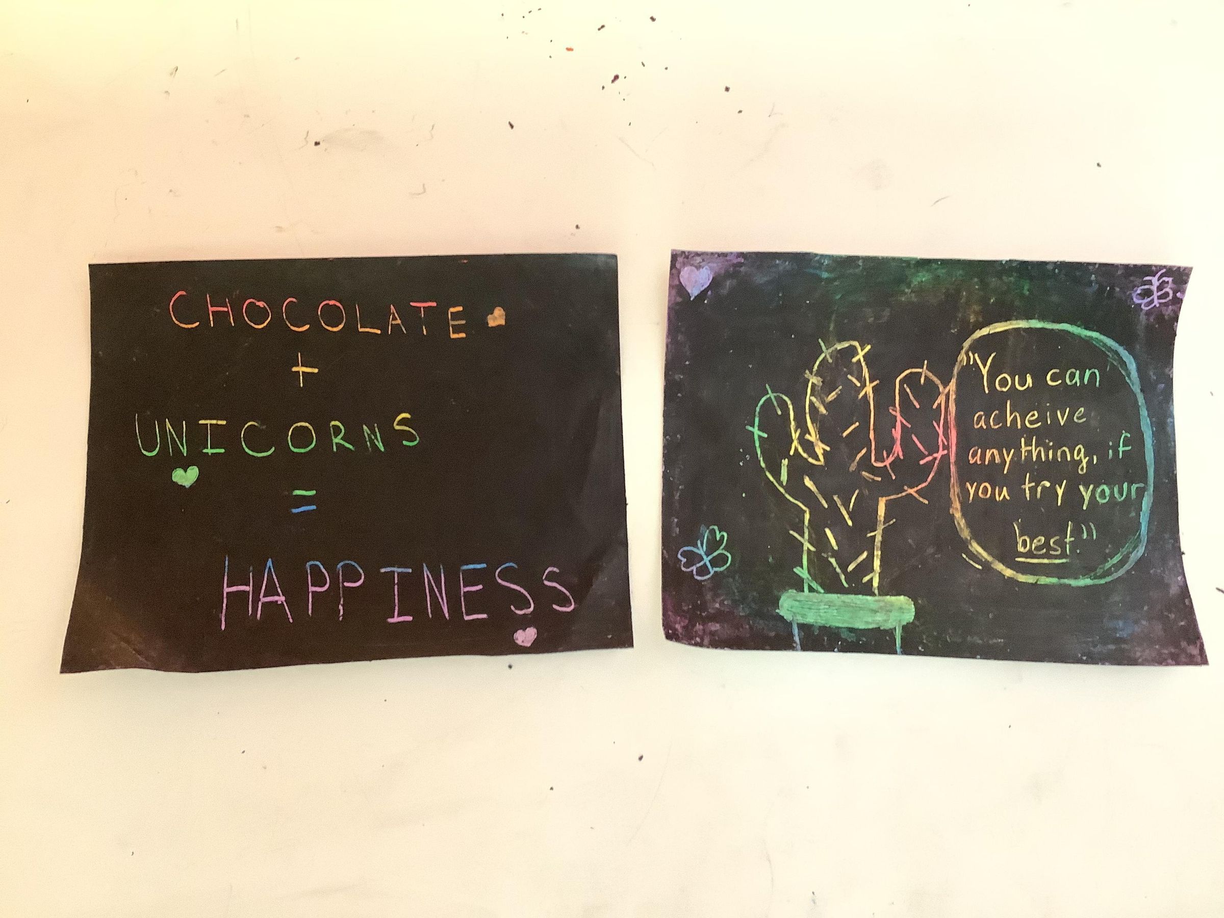 How to Make Rainbow Scratch Paper With Household Items 4 Steps