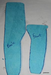 Cutting Out the Leather Front and Transferring the Shape to What Will Become the Back Piece