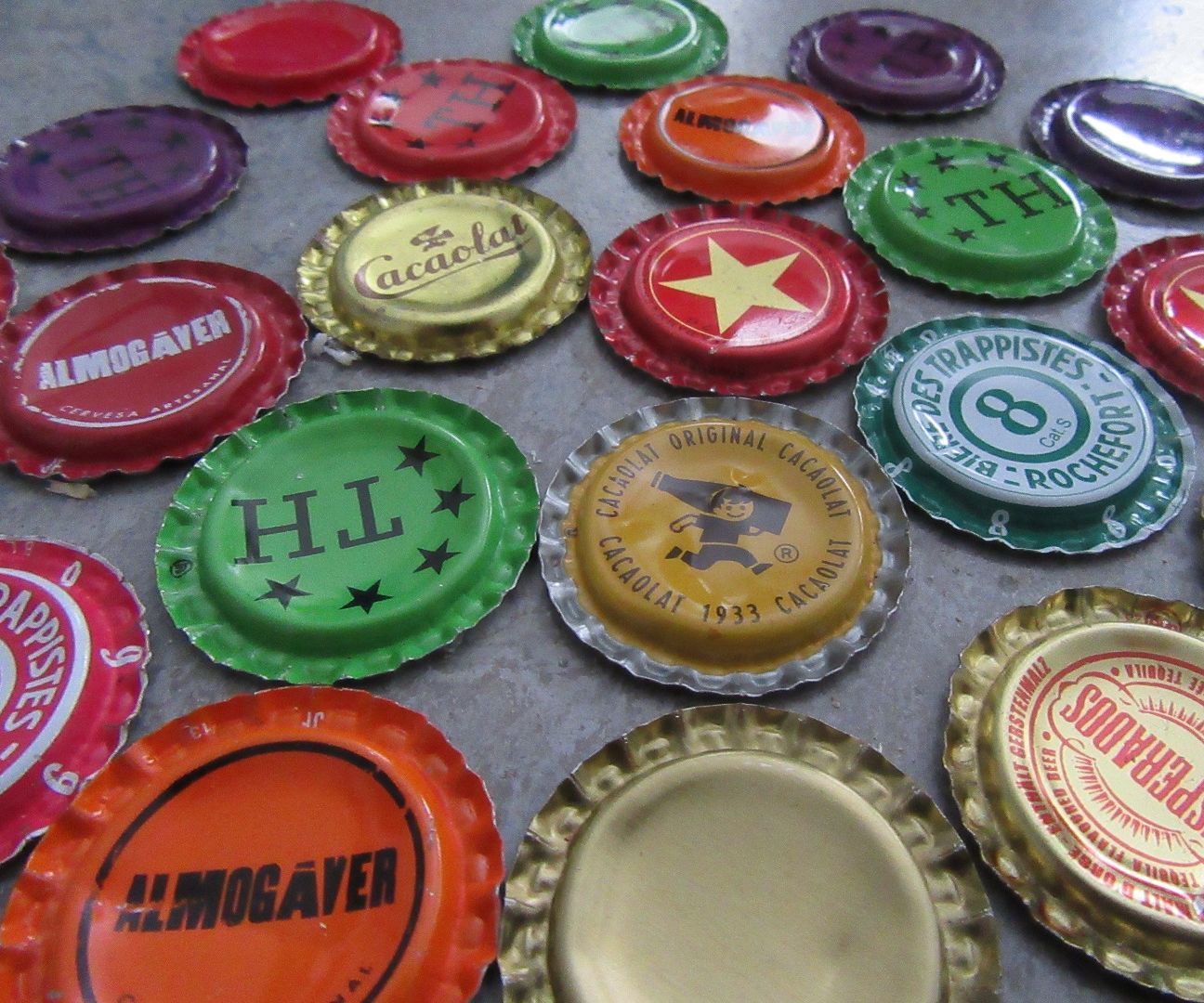 Preparing Bottle Caps