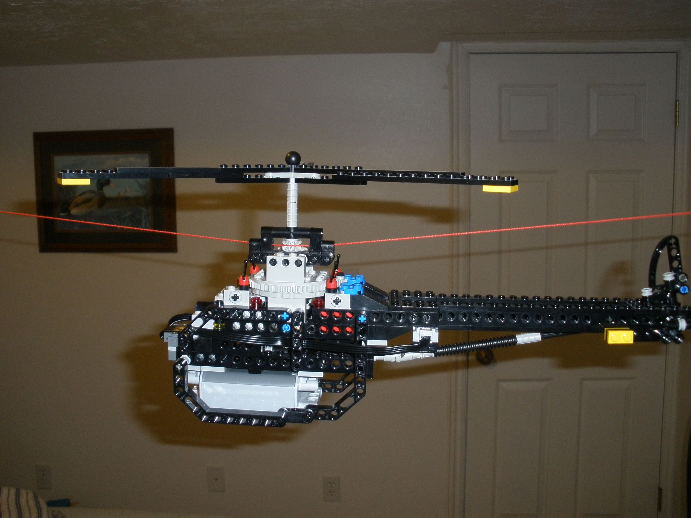 Lego Helicopter - String Flyer