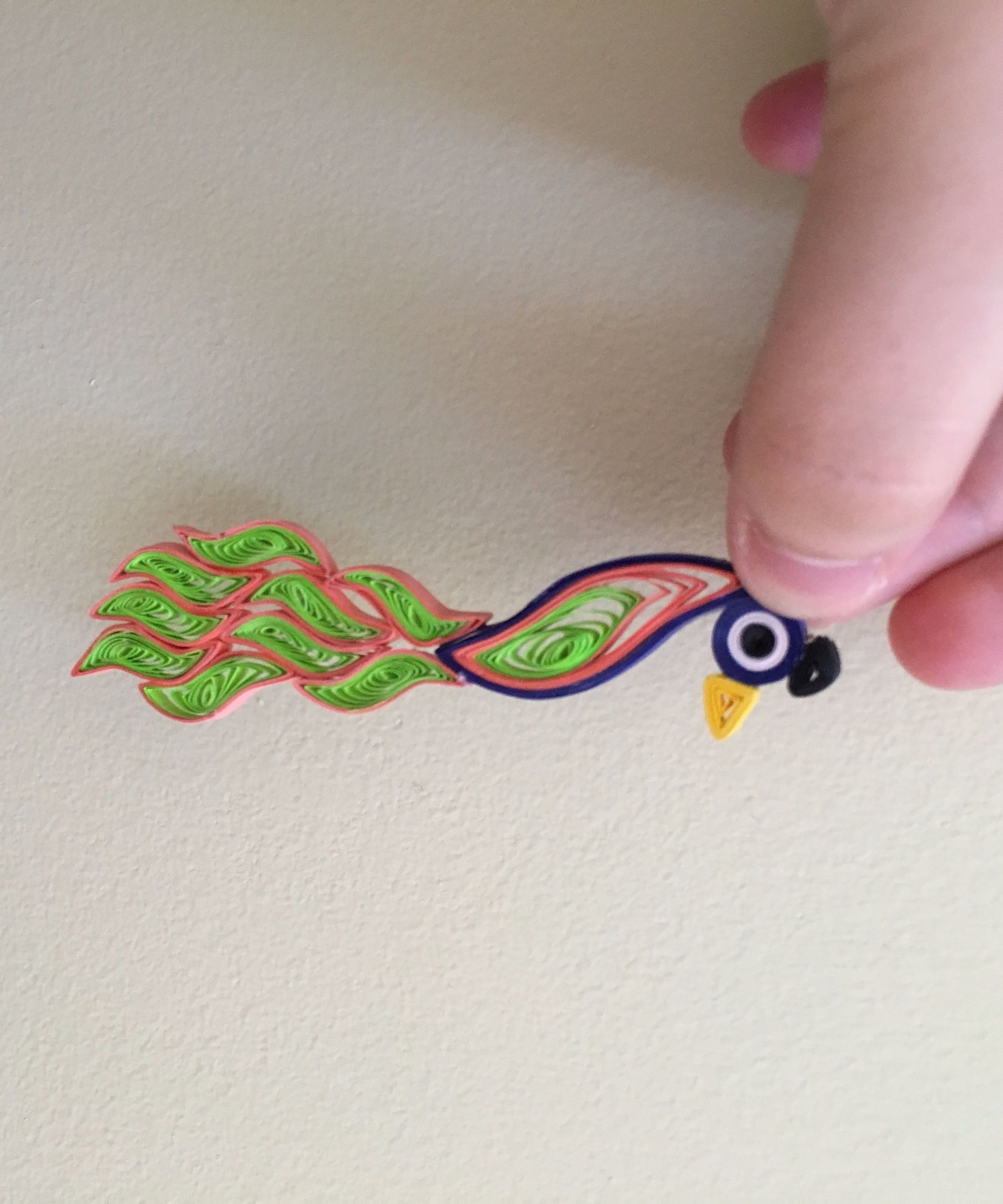 Quilled Peacocks