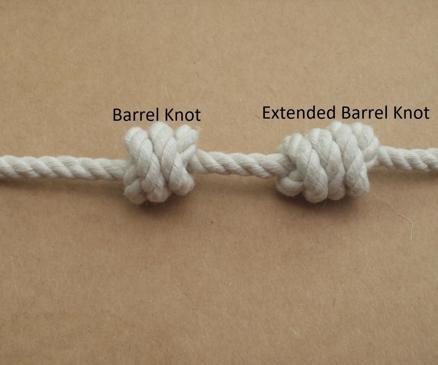 Barrel Knot 9 Steps Instructables