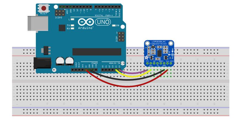 How to Use GY511 Module With Arduino [Make a Digital Compass] : 11 ...