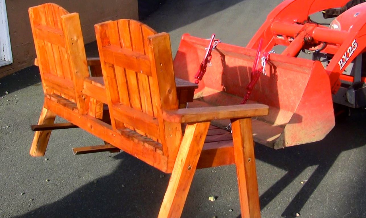 Tractor Fork Lift From Old Bed Spring Rails