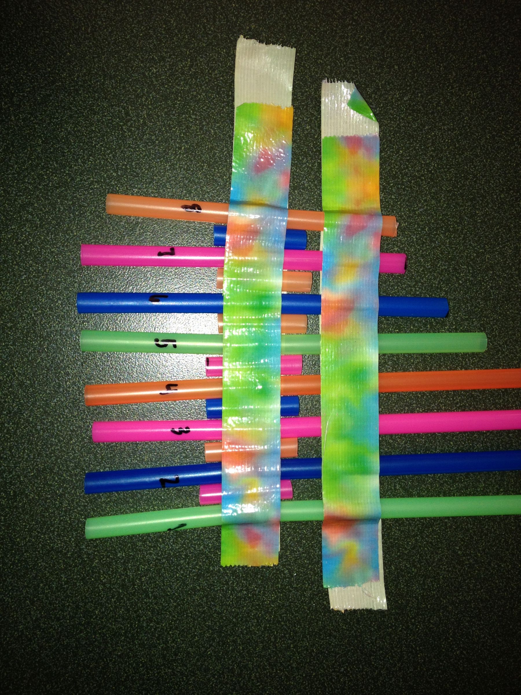 Pan Pipe With Straws 4 Steps Instructables