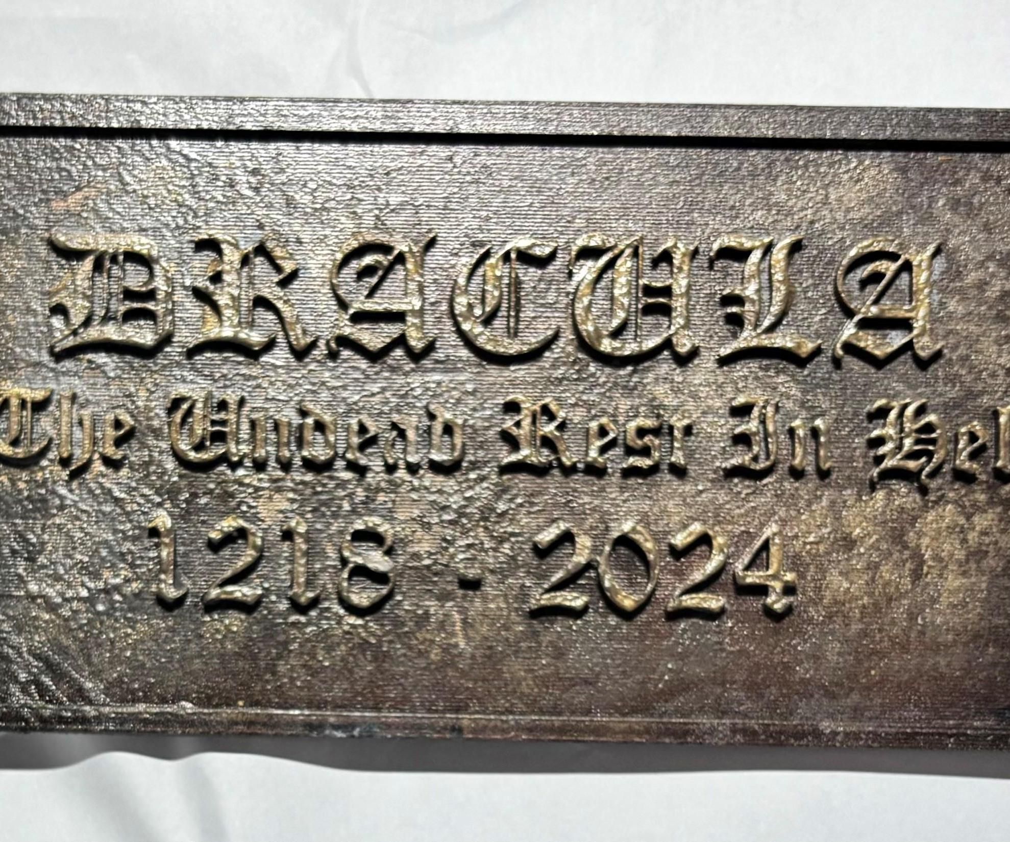 Gravestone Plaque