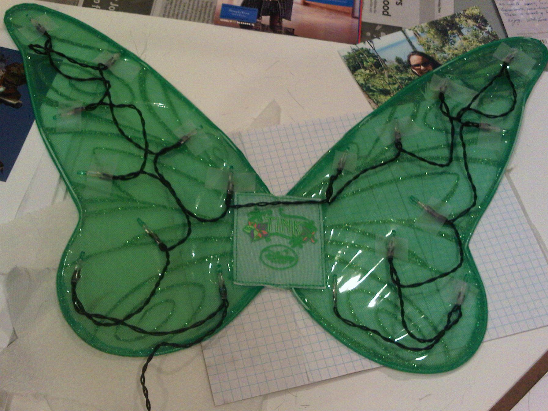 Tinkerbell Costume With Lightup Wings for Toddler 3 Steps