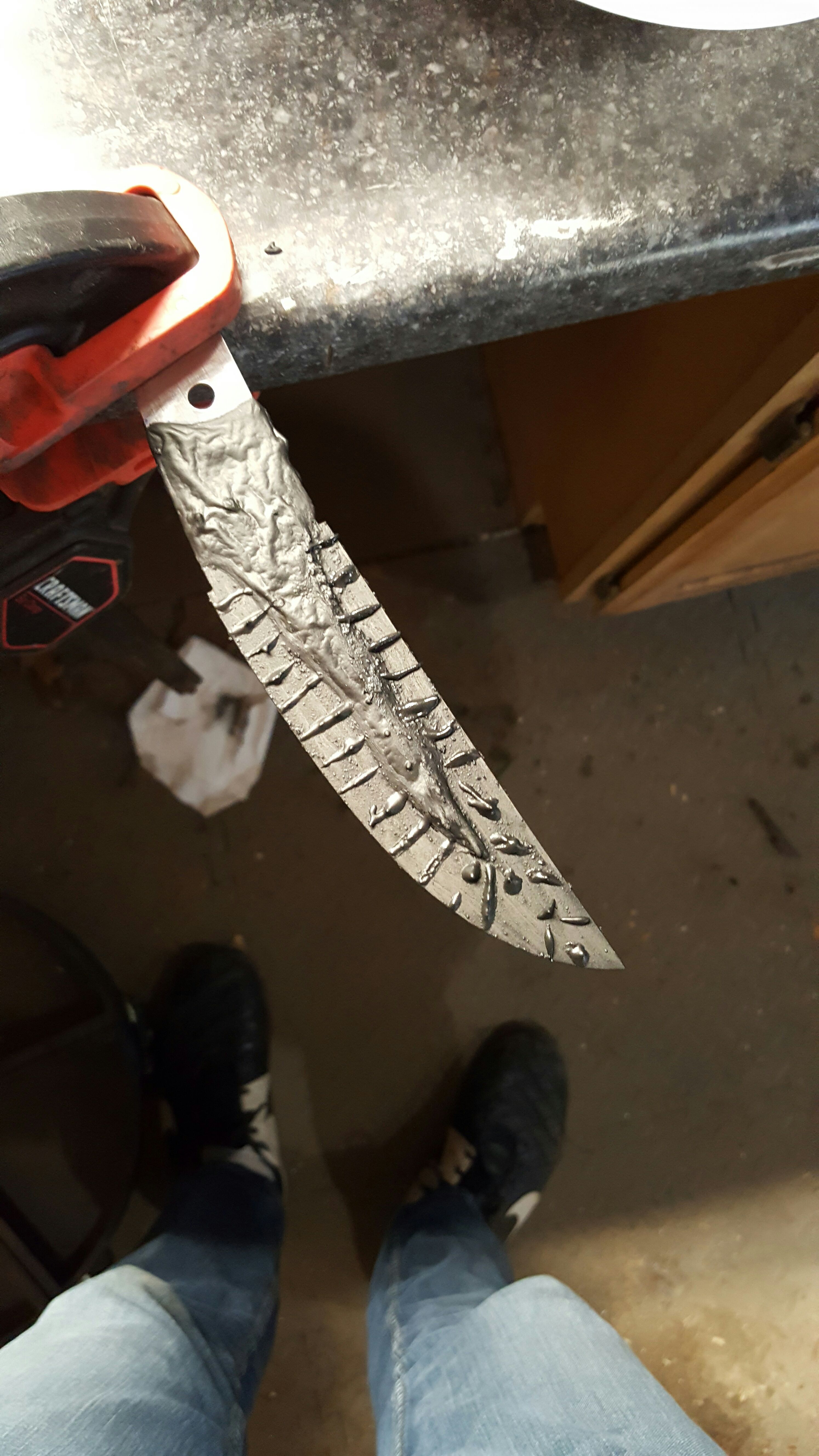 Hamon and Yaki Ire of a Japanese Style Blade