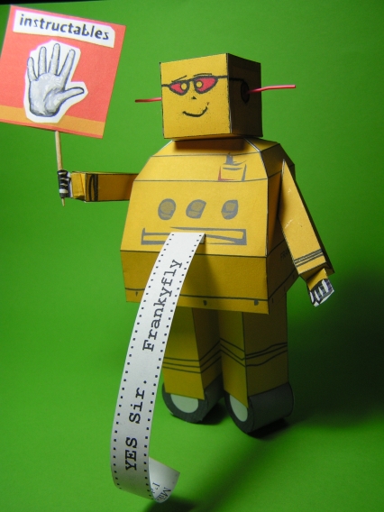 Instructables Paper ROBOT by Frankyfly