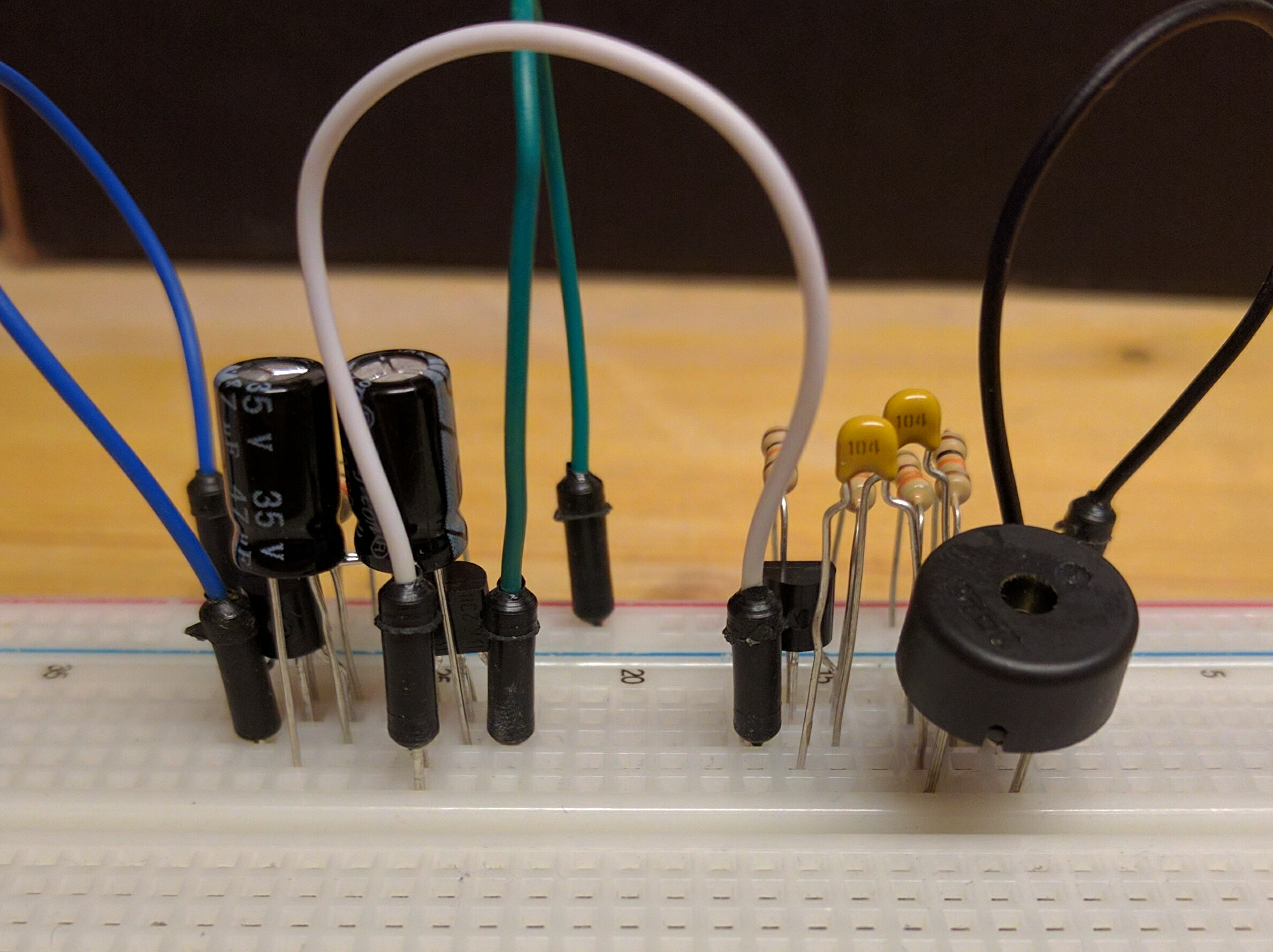 Alarm beeper transistor