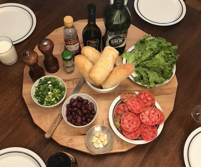 Big Lazy Susan From Upcycled Cabinet Doors