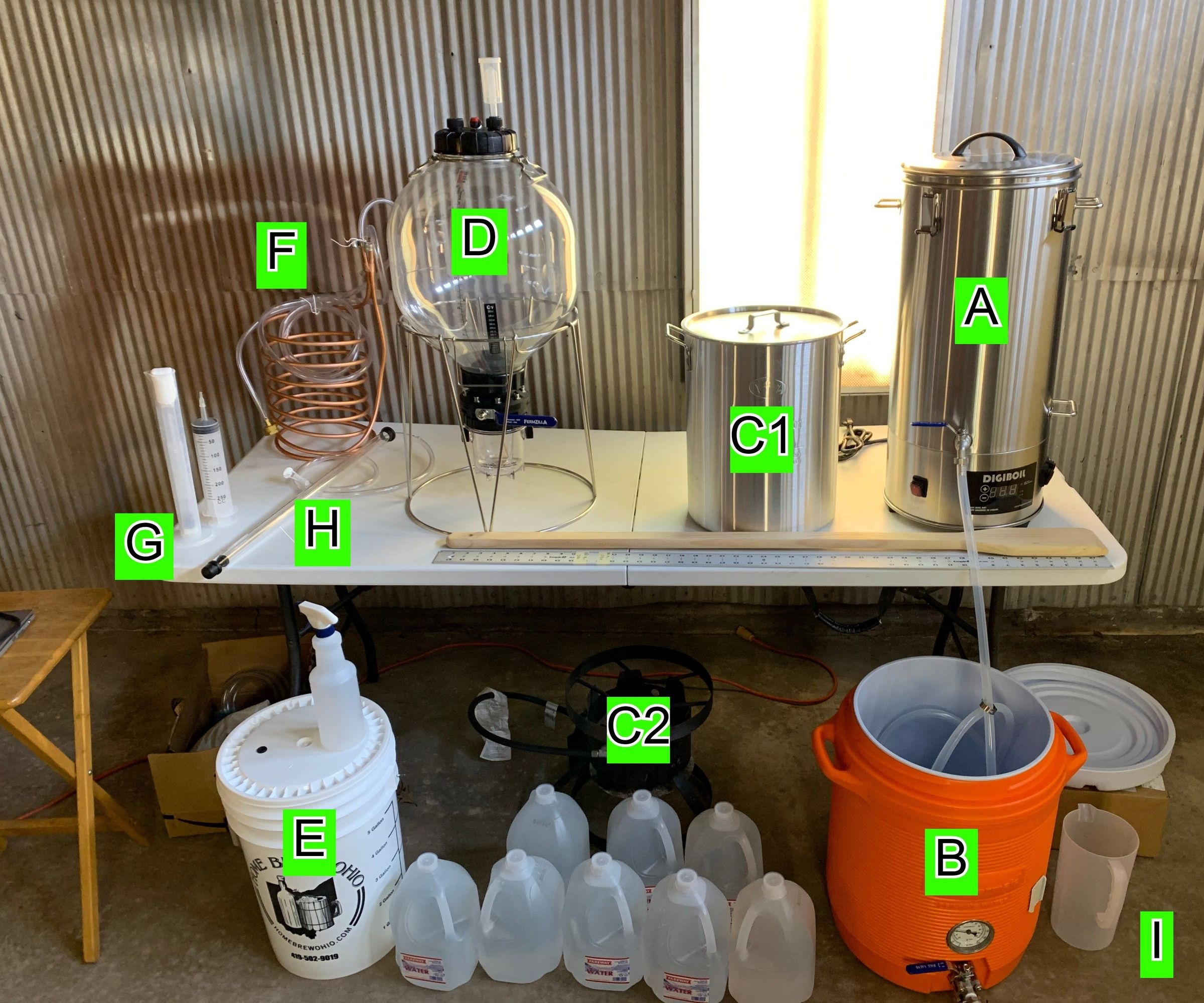 Home Brewing - 3 Vessel System (Milk Stout, 5 Gallons)