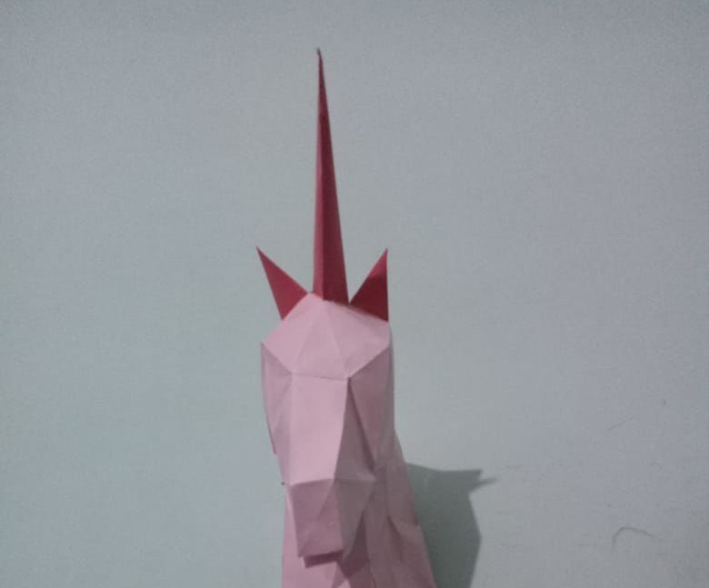 3-D Unicorn Head