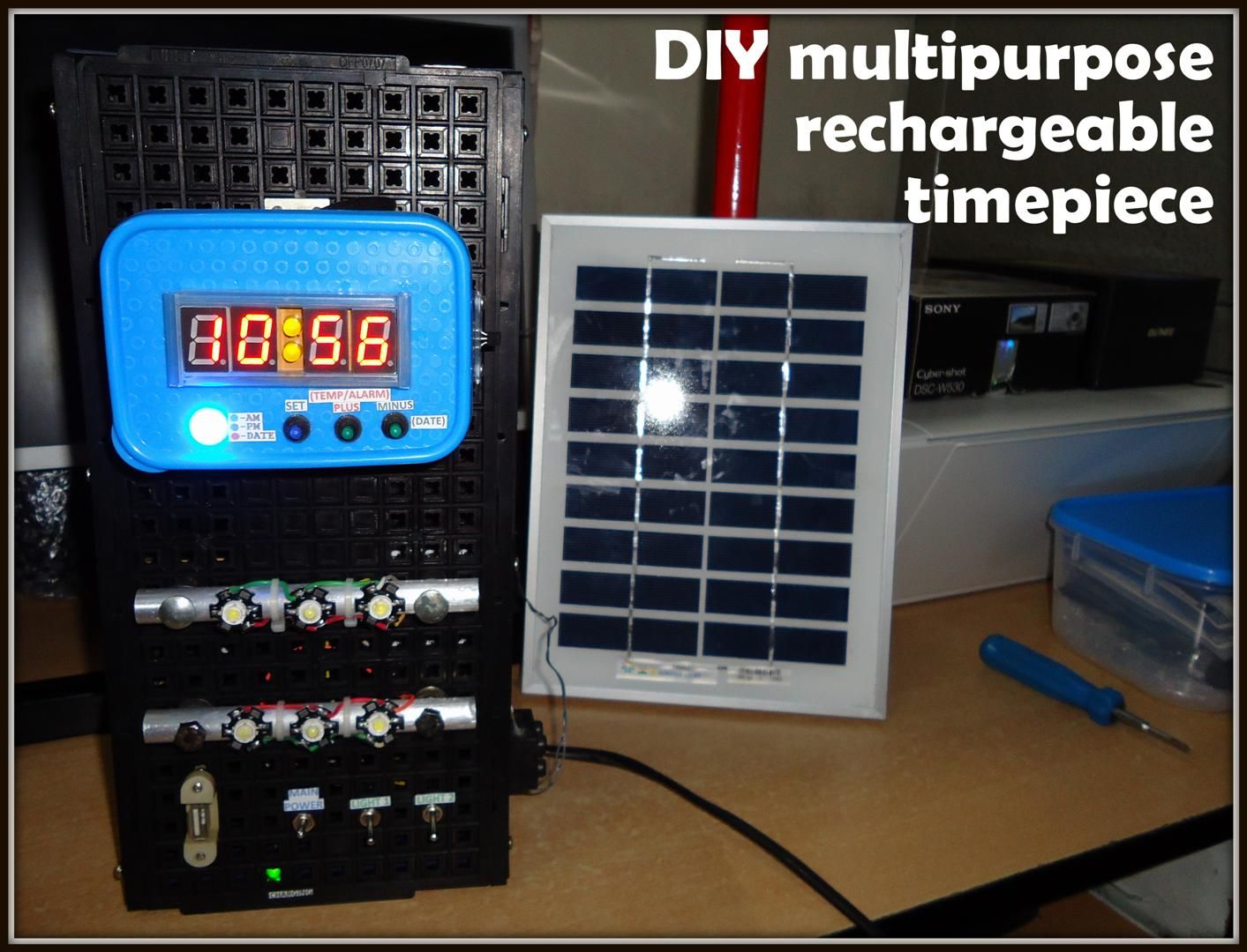 DIY ClockBlock (a Multipurpose Rechargeable Timepiece)
