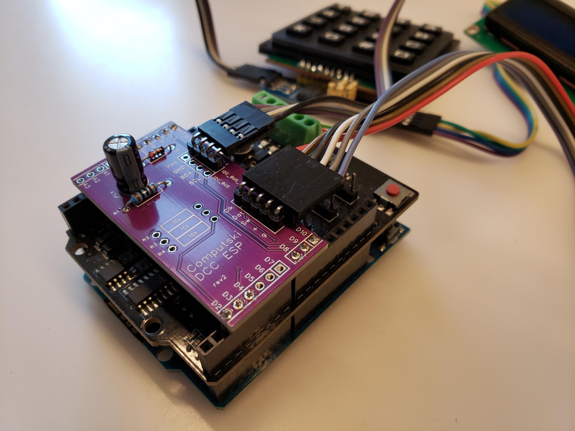 DCC 2 Board Controller: Add a Display, Keypad and Jogwheel