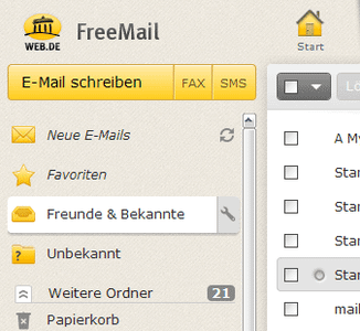 Need for Web.de Free Mail Services