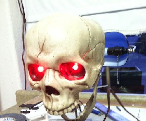 Interactive Arduino Skull