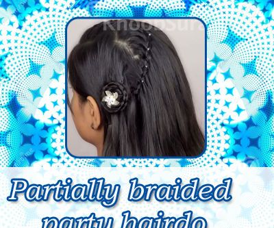Partially Braided Party Hairdo