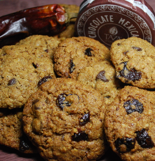 Mexican Chocolate Cherry Chili Cookies
