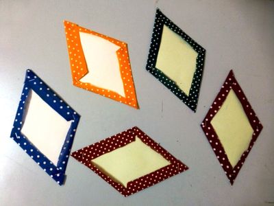 Make Fabric Pieces With Paper Inserts