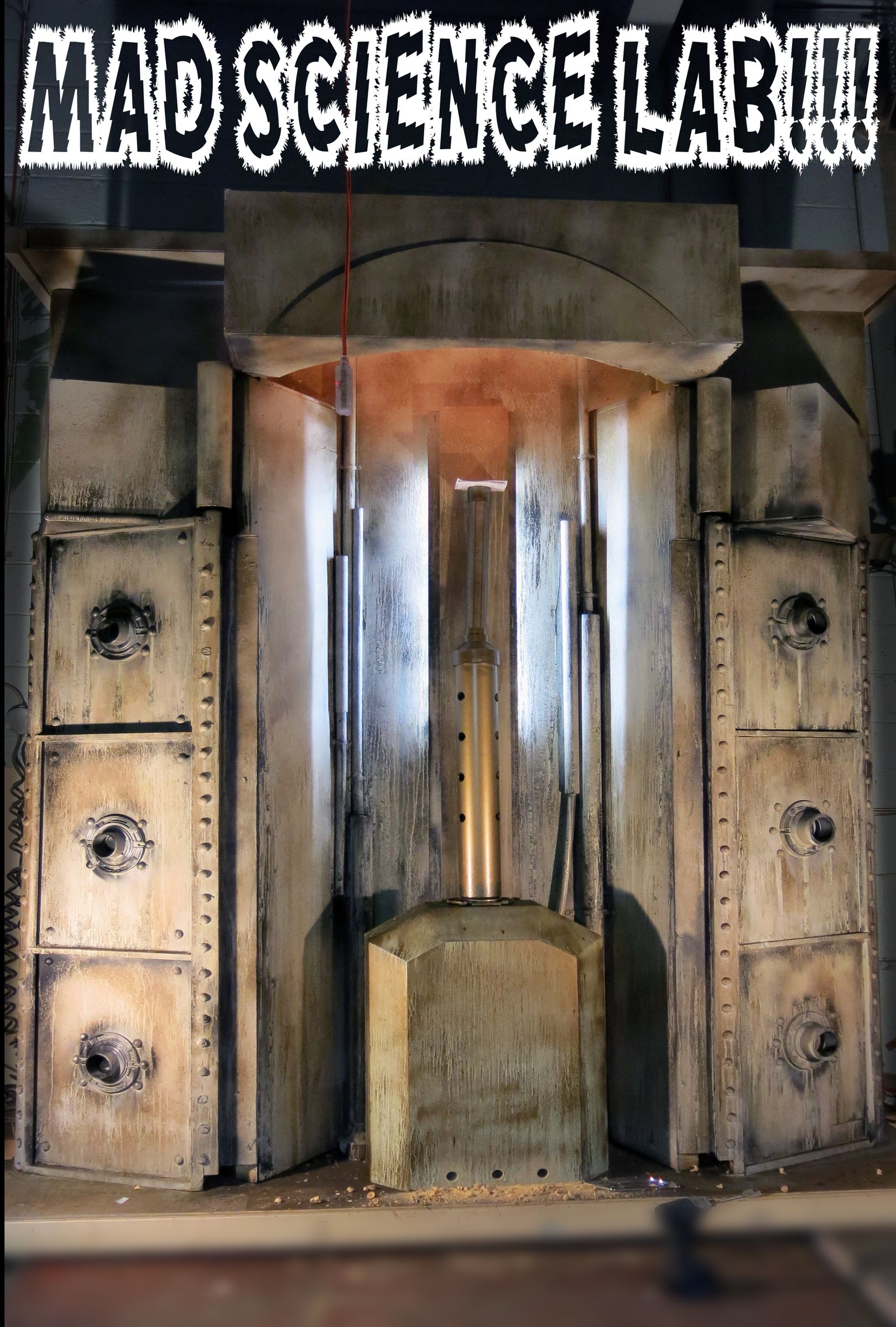 How to Build a Frankenstein Mad Science Lab Backdrop [quickly!]